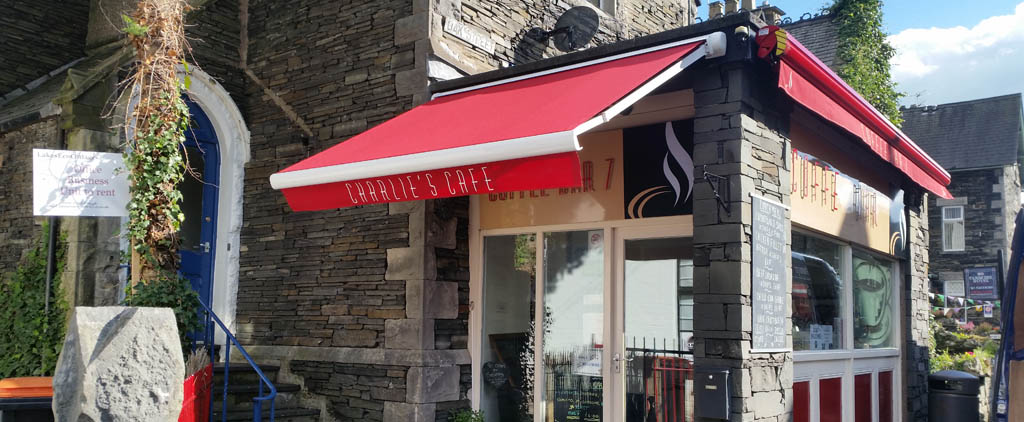 Bobcat cafe awning