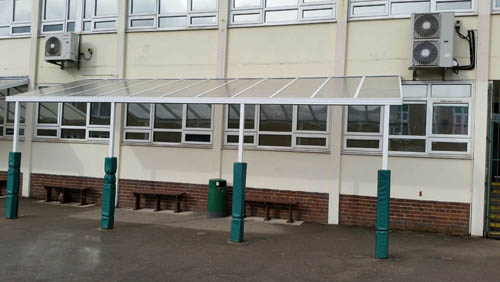 lean to school canopy