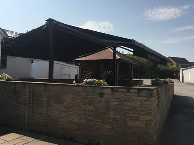 Tiger pub awning