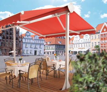 butterfly awning for dining outside restauarants & cafes