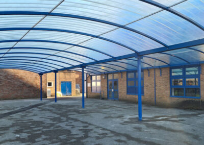 Curved Canopy for School in Kirkham