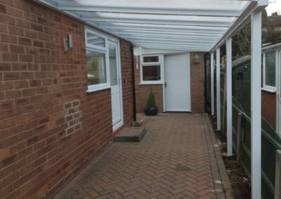 White Lean-To Canopy