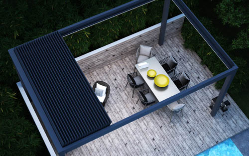 Deponti Pinela Deluxe Pergola With Retractable Roof