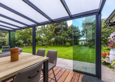 Veranda with Sliding Glass Doors