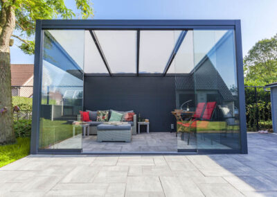 Freestanding Veranda with Glass Doors