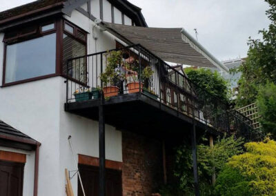 Balcony Awning on second floor