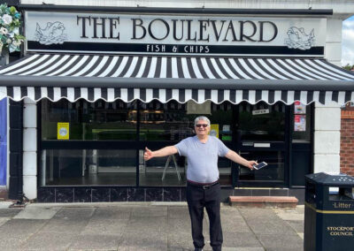 The Boulevard Stockport, Fish n Chip Shop awning
