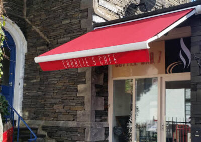 Bobcat cafe awning - Charlie's Cafe