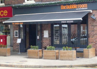Cougar restaurant awning at Bubble Room