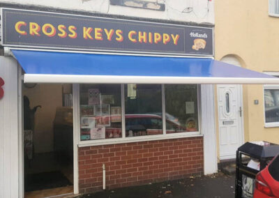 Cross Keys Chip Shop awning, Hindley, Wigan