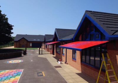 Retractable School Awning