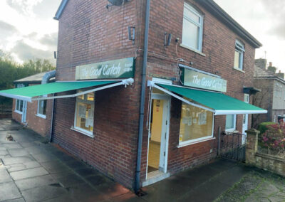 The Good Catch chip shop awning at Upholland