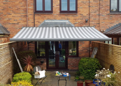 Tiger Patio Awning on Bespoke Brackets