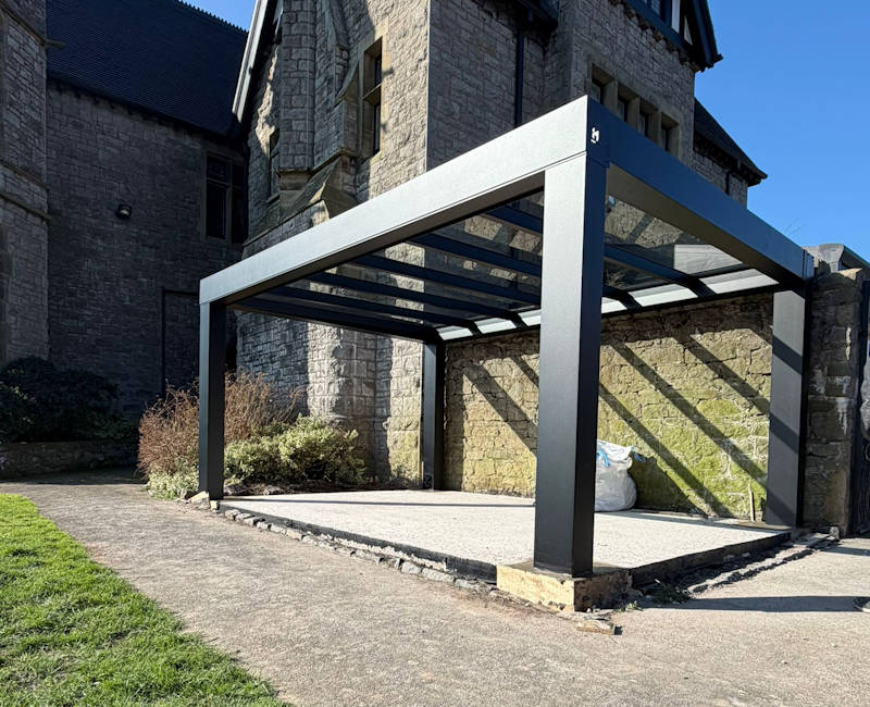 Pinela Flat Glass Roof Veranda