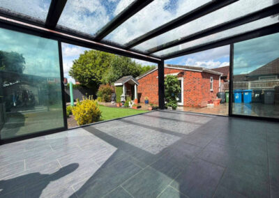 Flat Glass Roof Veranda Garden Room